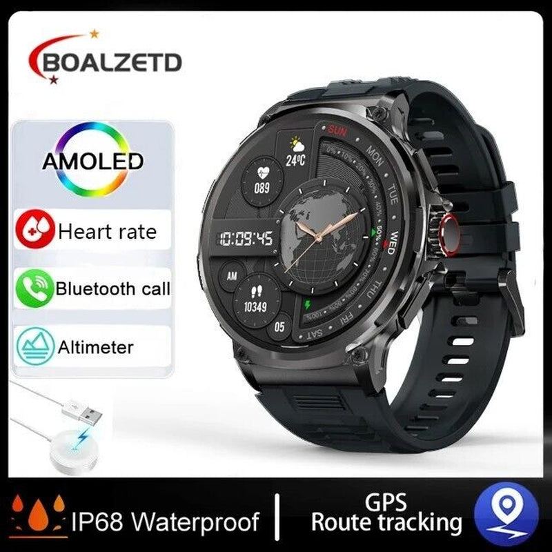 1.85" Ultra HD Smartwatch GPS Bluetooth Call Health Tracing