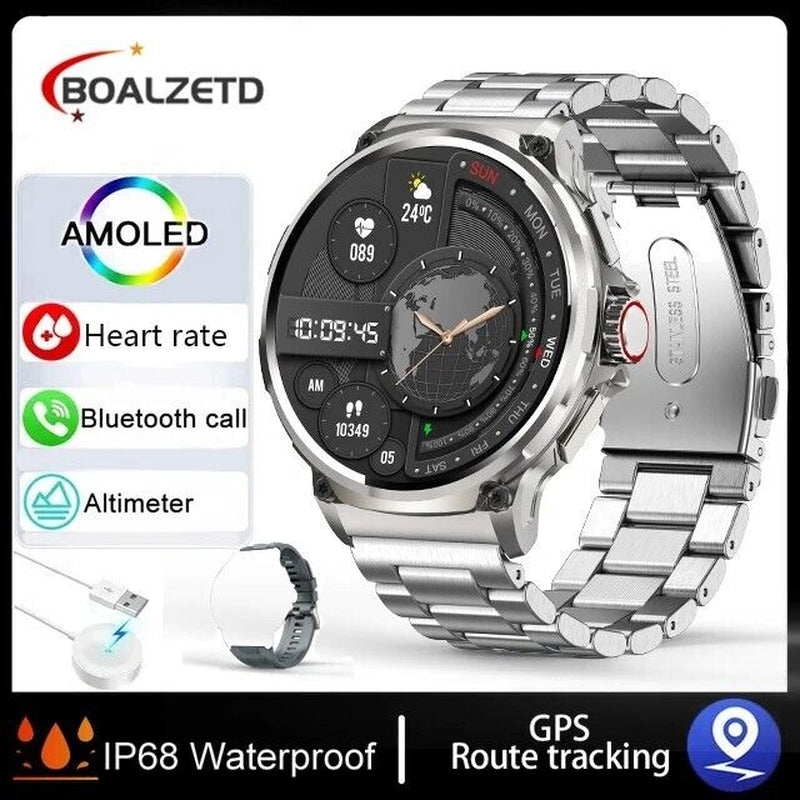1.85" Ultra HD Smartwatch GPS Bluetooth Call Health Tracing
