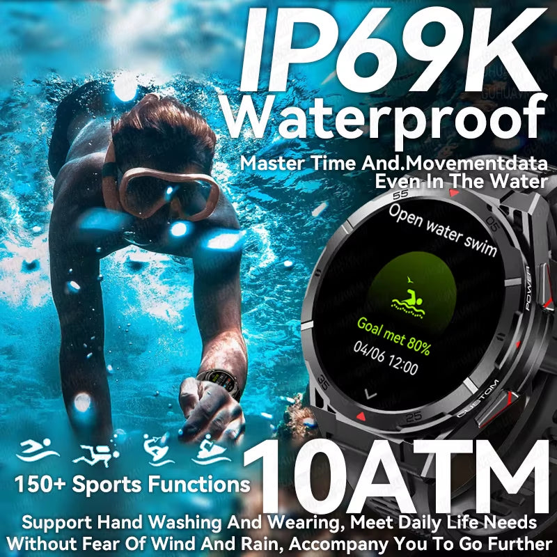 2025 New  Original Premium GPS Smartwatch Ultra HD AMOLED Display Built-In GPS BT Call 10ATM Waterproof Smart Bracelet