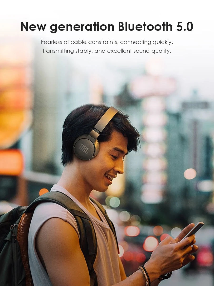 JBL TUNE 660NC Over-Ear Active Noise-Cancelling Wireless Bluetooth Headphones with Pure Low-Frequency Sound Effects, Long Battery Life, Portable, a Must-Have for Listening to Music.
