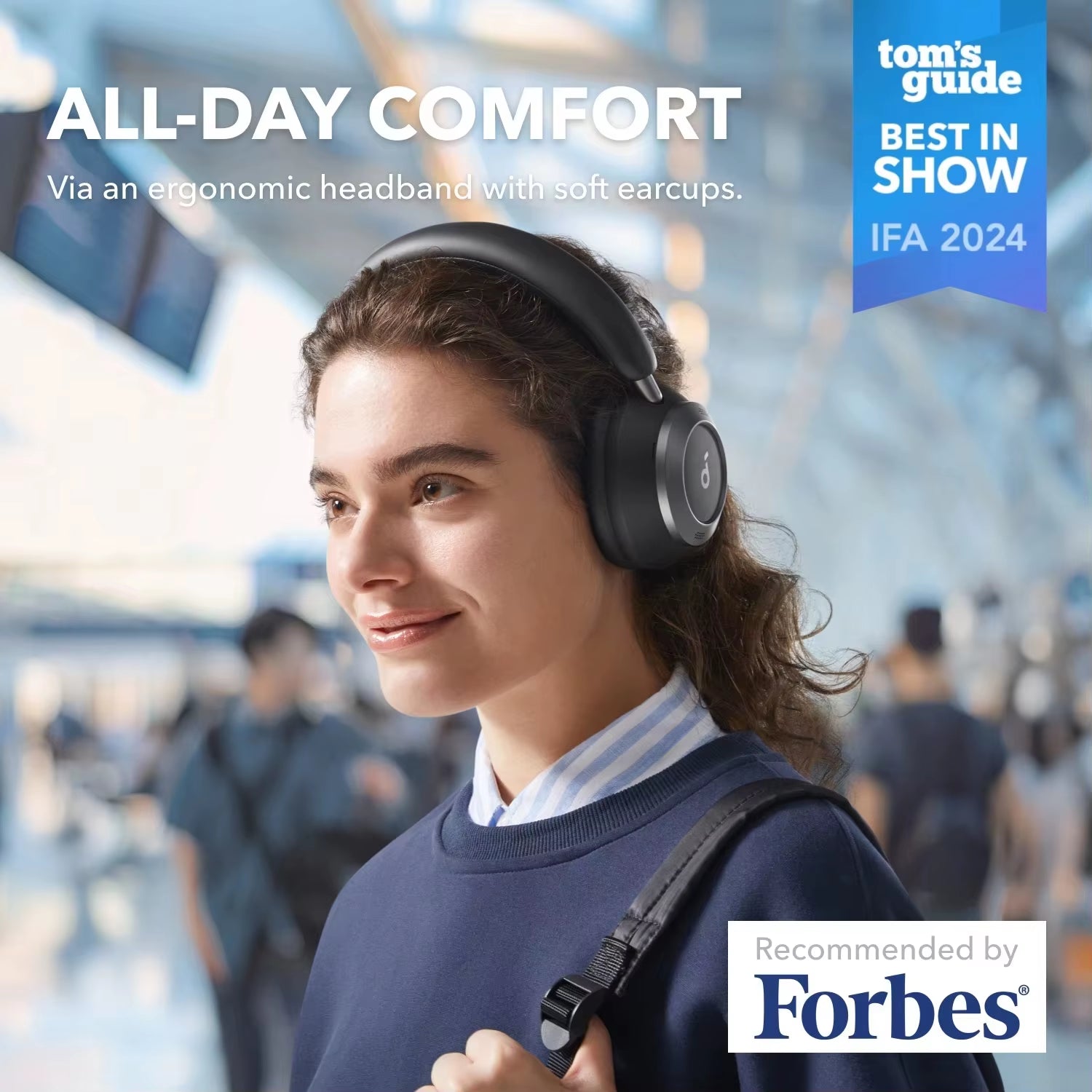 Original Anker  Space One Pro Headphone Hi-Res LDAC Wireless Bluetooth Gaming Headset Super Fast Charge ANC Foldable