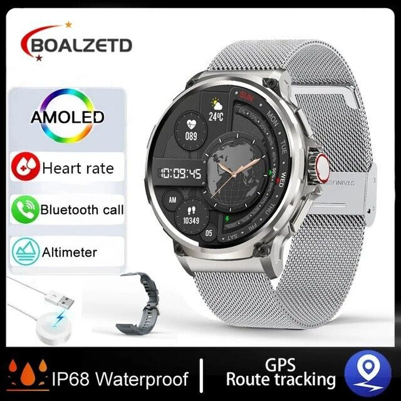 1.85" Ultra HD Smartwatch GPS Bluetooth Call Health Tracing