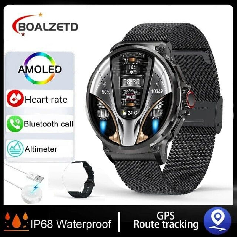 1.85" Ultra HD Smartwatch GPS Bluetooth Call Health Tracing