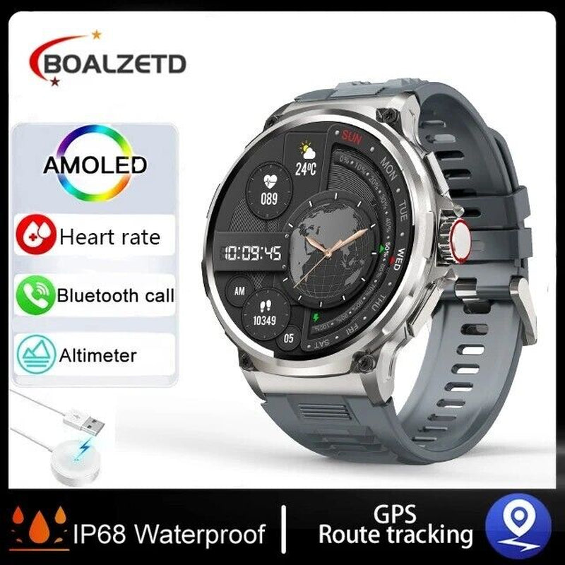 1.85" Ultra HD Smartwatch GPS Bluetooth Call Health Tracing