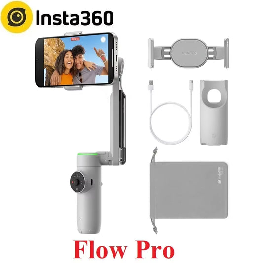 Flow Pro Smartphone Portable Stabilizer, Auto Tracking Phone Gimbal, 3-Axis Stabilization for Android Iphone
