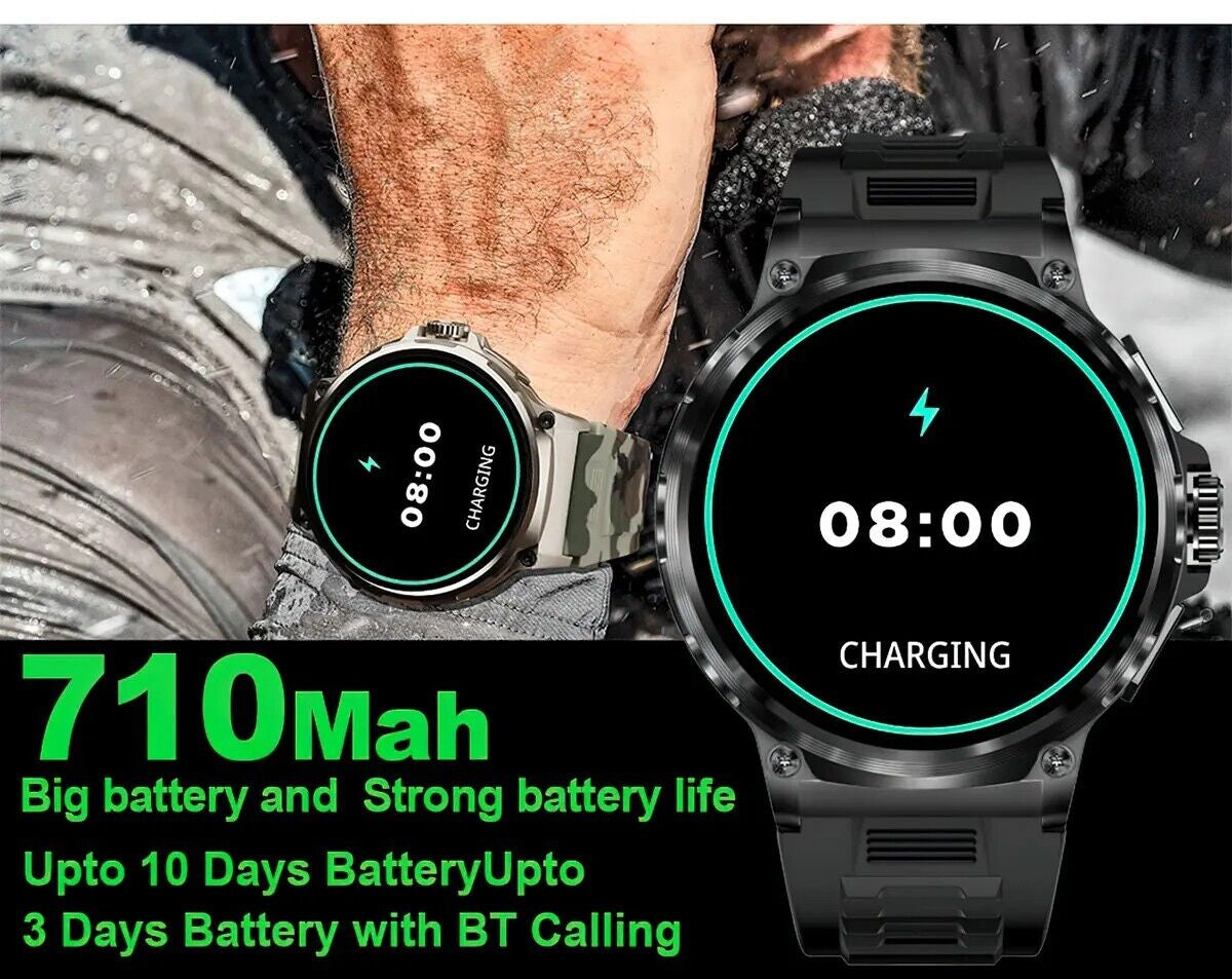 1.85" Ultra HD Smartwatch GPS Bluetooth Call Health Tracing