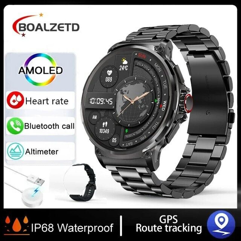 1.85" Ultra HD Smartwatch GPS Bluetooth Call Health Tracing